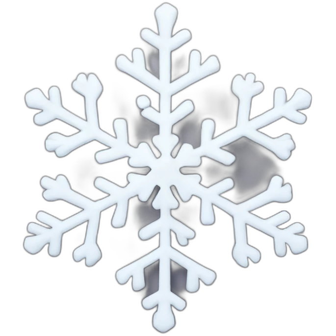 White snowflake emoji
