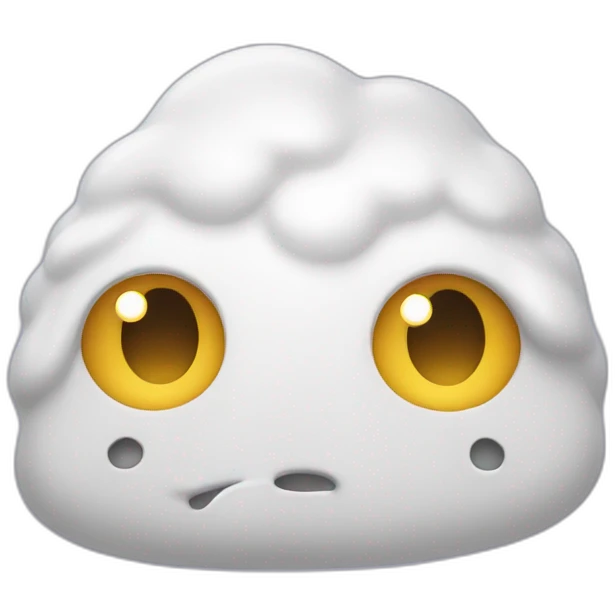 White slime on face emoji