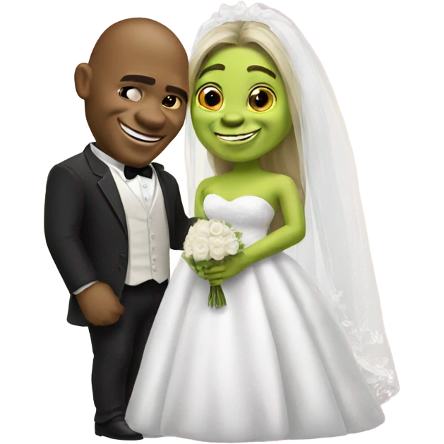 Shrek getting married emoji