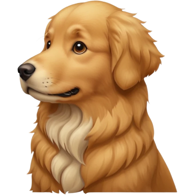 golden dog: profile  emoji