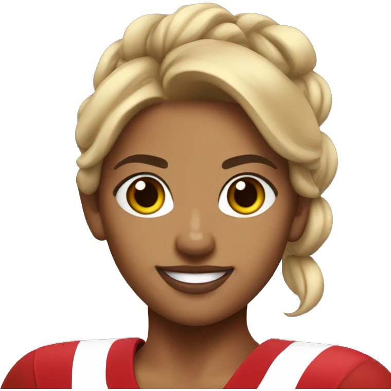 SF 49er cheerleader tan skin emoji