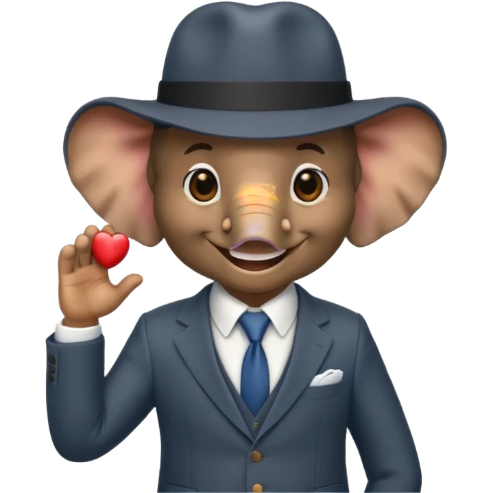 Elephnat   gangster  emoji