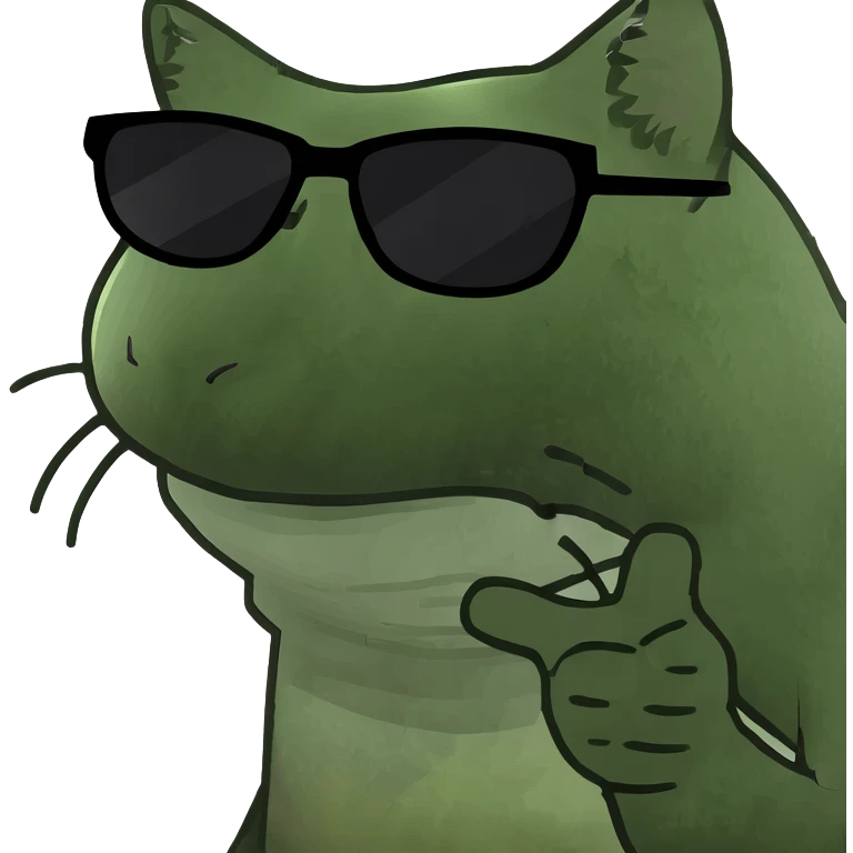 Cat with sunglasses emoji