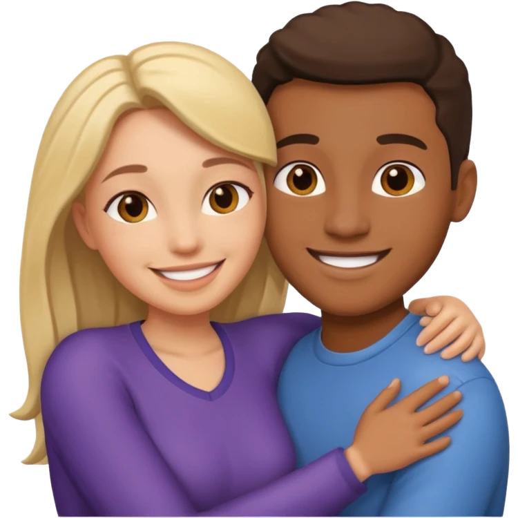 couple hugging emoji