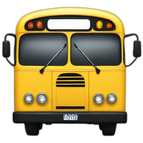 Bus side emoji