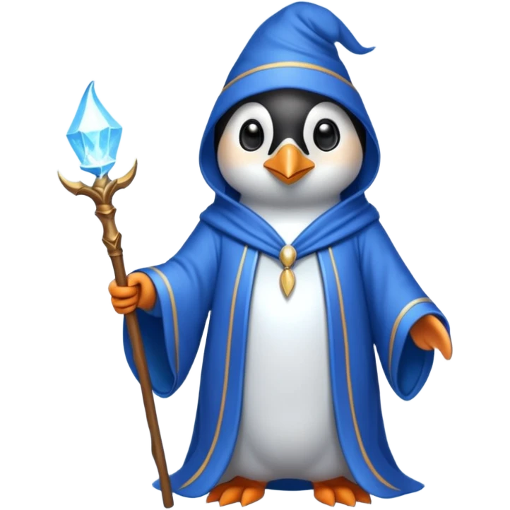 Penguin Wizard emoji