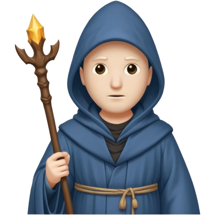 a wizard with no face emoji