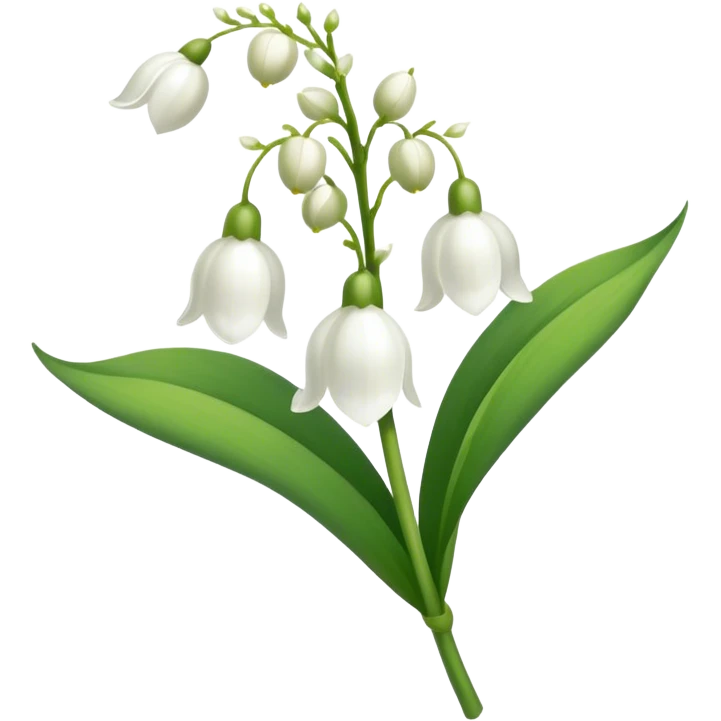 Lilly of the valley flower emoji