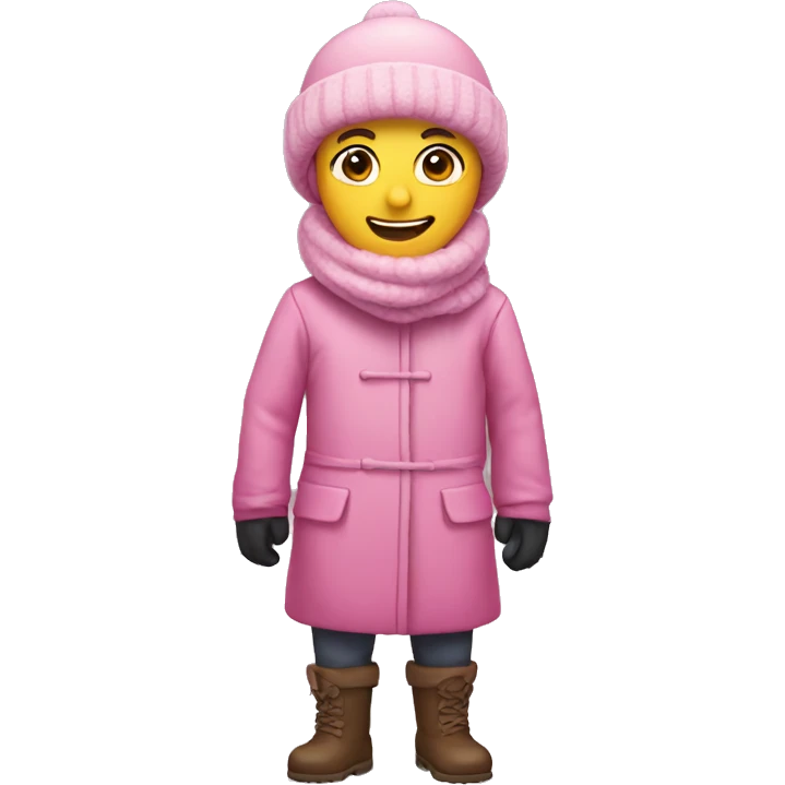 pink winter emoji