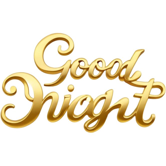 good night words emoji