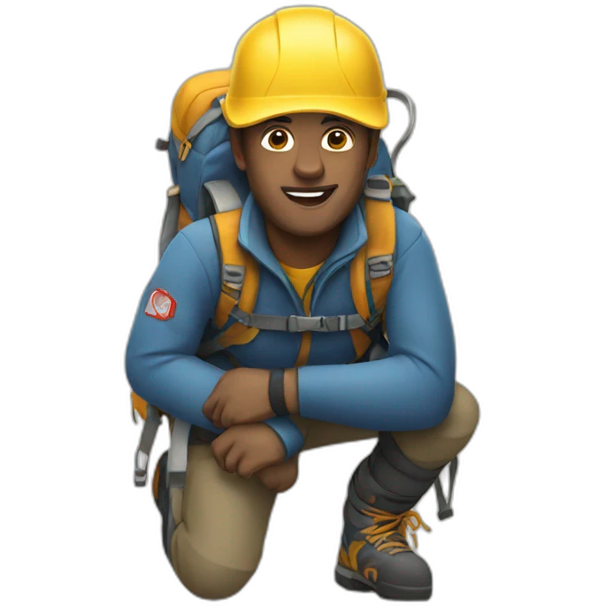 Mountain climbers emoji