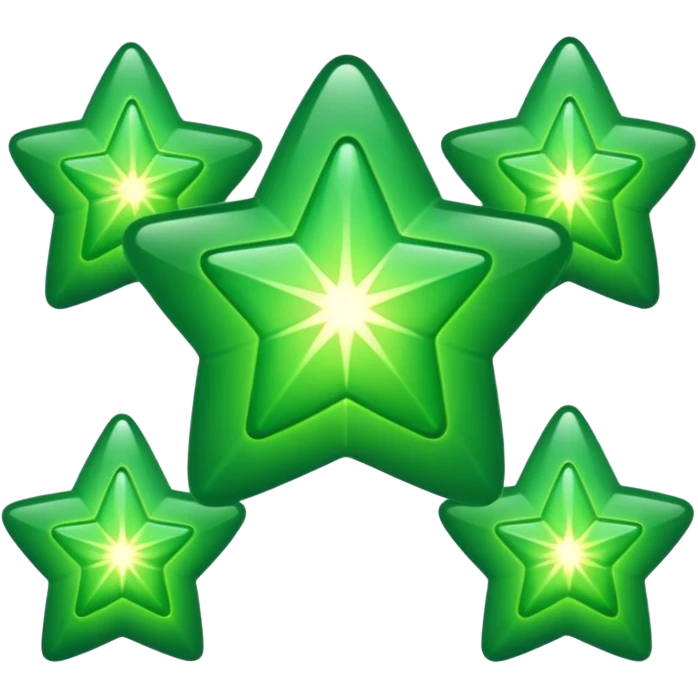 estrelas verdes emoji