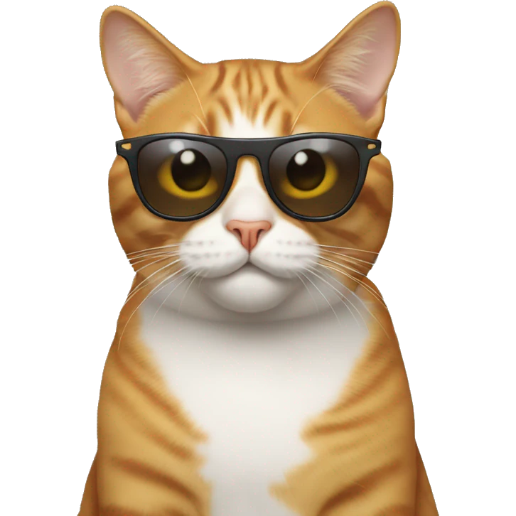 Cat wearing sunglasses emoji