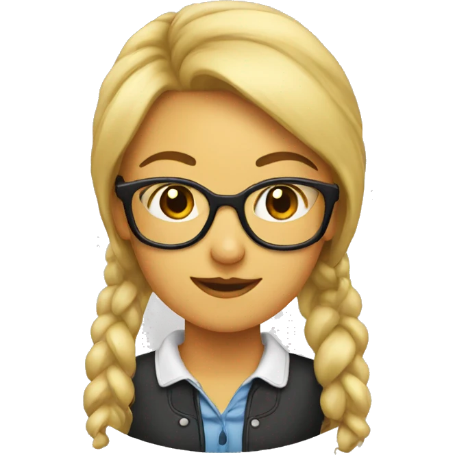 girl nerd emoji emoji