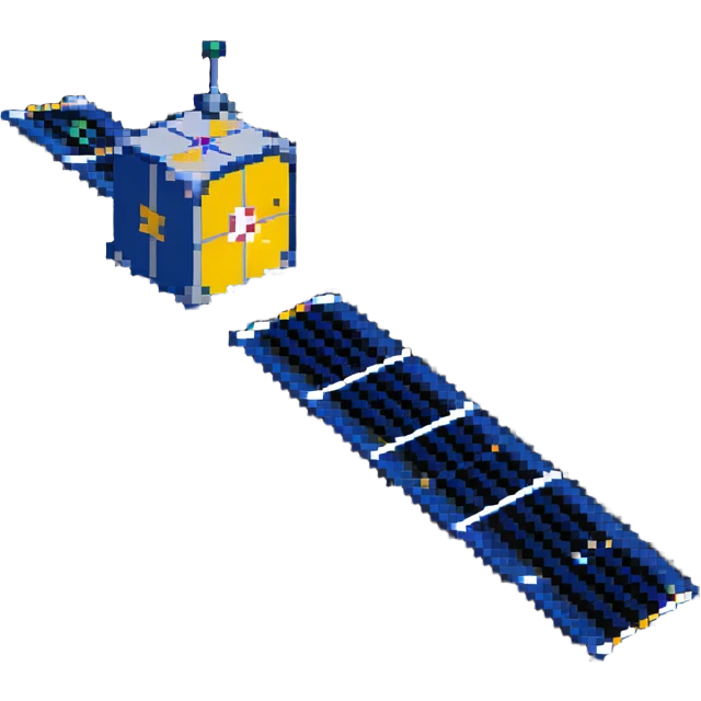 CubeSat in orbit emoji
