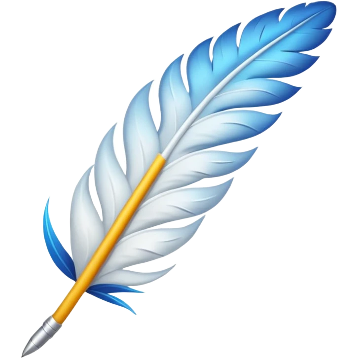 Une plume à écrire emoji