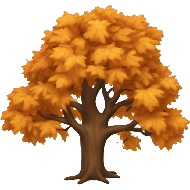Fall tree emoji