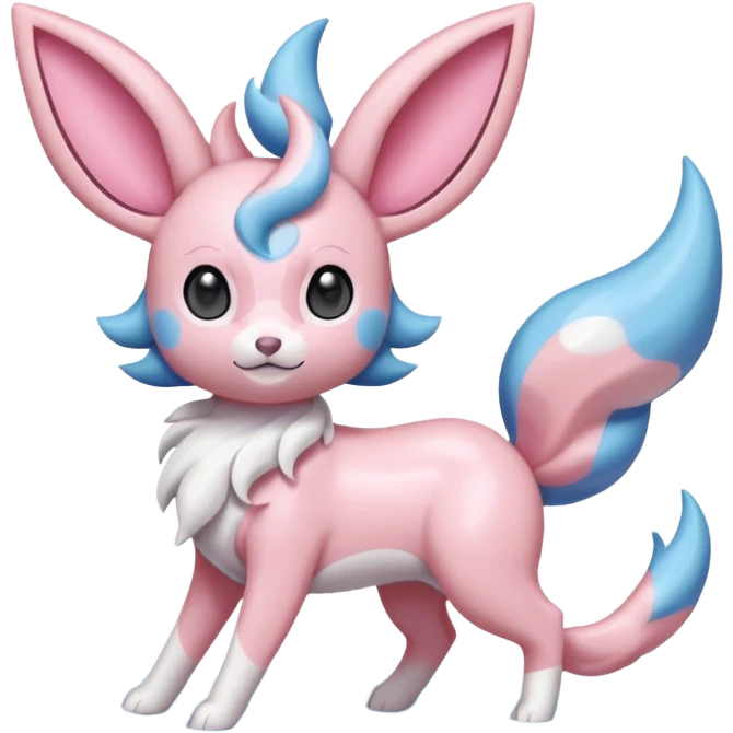 Amaura-Sylveon-Pokémon (full body) emoji