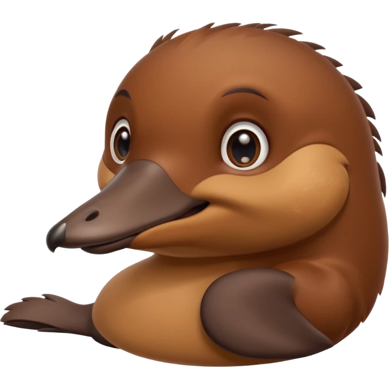 platypus with a cute expression emoji