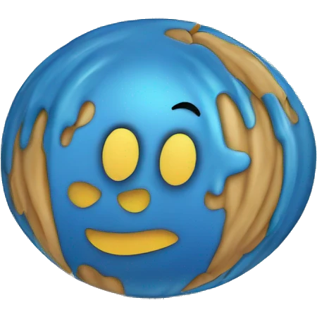 circulo relleno de color azul emoji