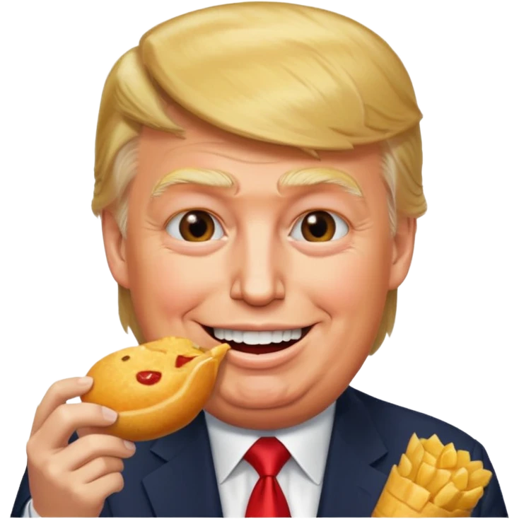 donald trump eating emoji