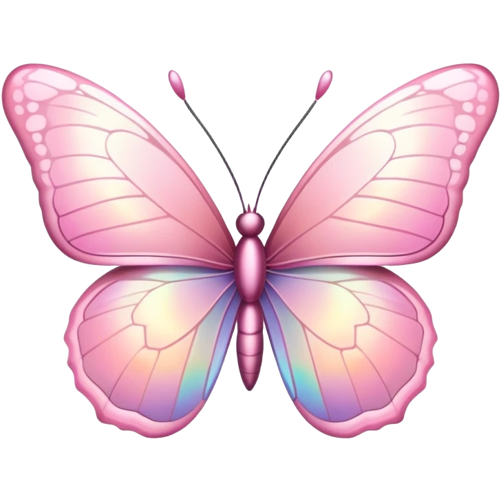 Light pink butterfly with sparkle effect emoji