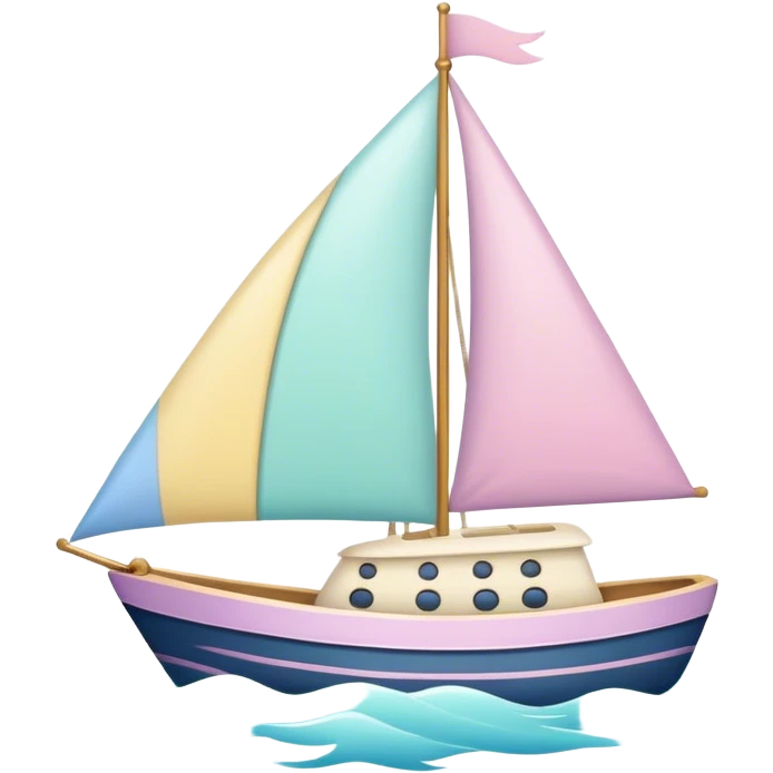 un vela muy felis y con colores pasteles emoji