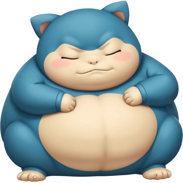 Sleeping snorlax pokemon not realistoc 2d emoji emoji