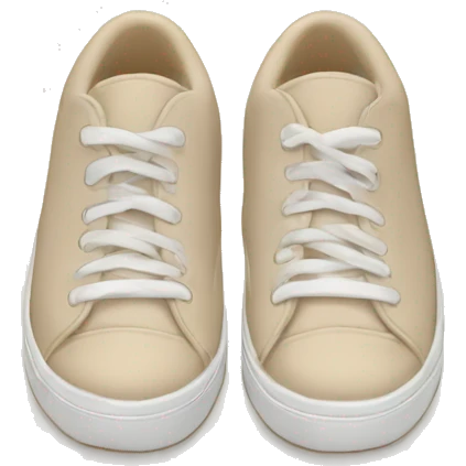beige and white sneakers emoji