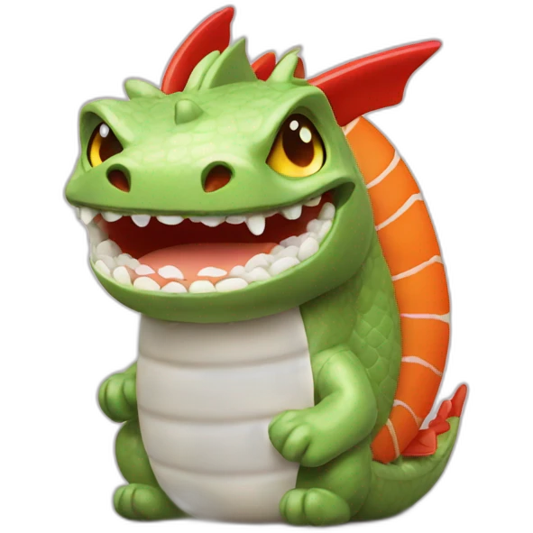 Sushi dragon emoji