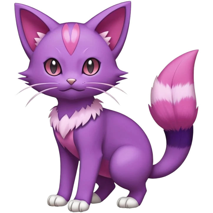 Purrloin-Skitty-Pokémon-Fakémon-hybrid-creature (full body) emoji