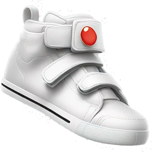 sneakers with velcro hook and loop fastener emoji