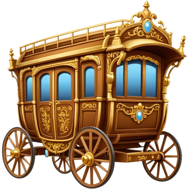 huge-horse-drawn-fancy-french-stagecoach-caravan emoji