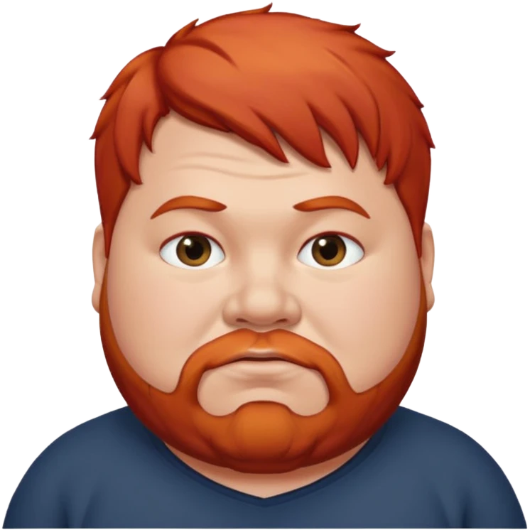 fat man with red hair emoji