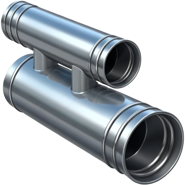 a steel shiny sewer pipe wastewater flows out emoji