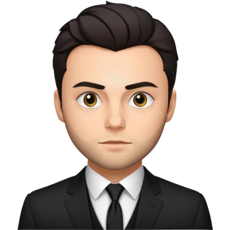 Jack Falahee with suit emoji