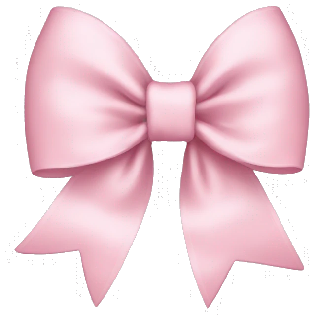 Baby pink bow emoji