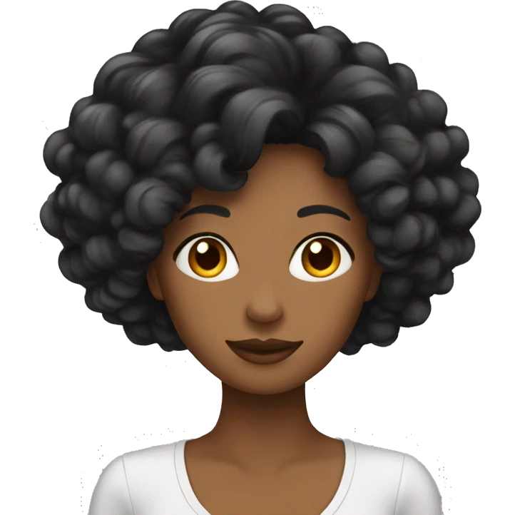 Femme cheveux long noir qui part en voyage  emoji