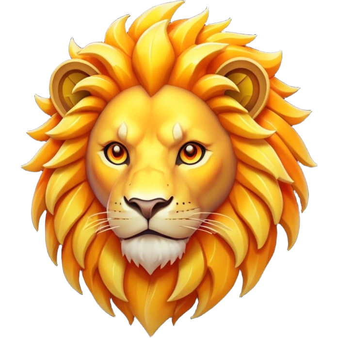 Pokemon legendary laranja and yellow crystal lion emoji
