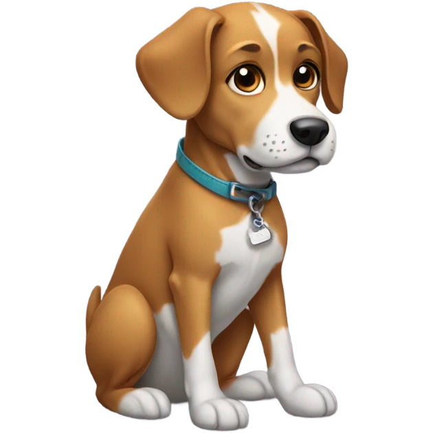Dog wearing shoes emoji