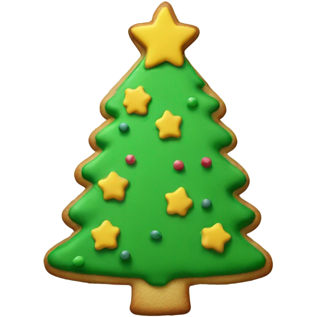 Christmas tree cookie  emoji
