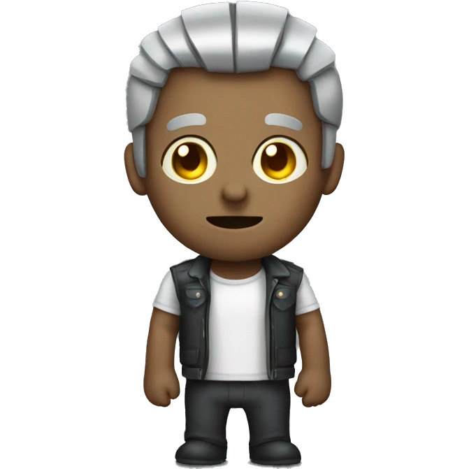 metal skinned man emoji