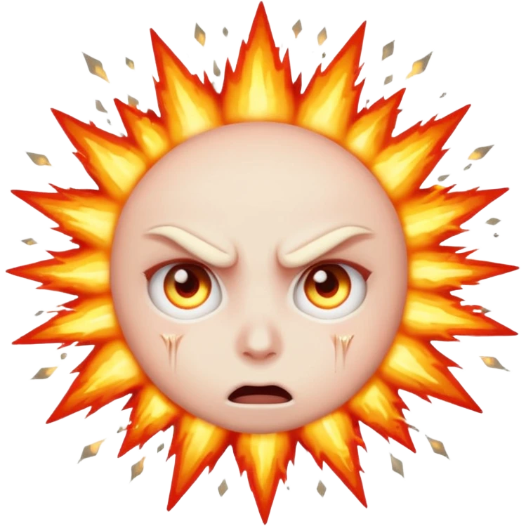 The star eyes emoji like this 🤩but way more aggressive with like explosions in the eyes emoji