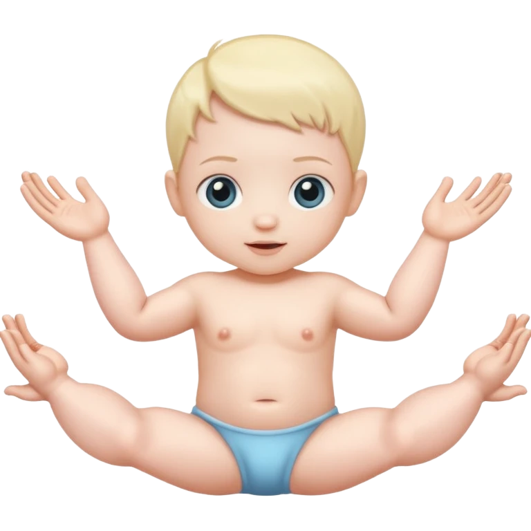 Four arm baby emoji