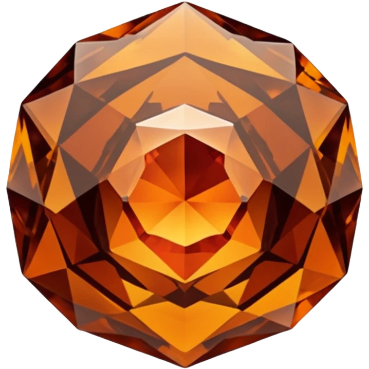 chatoyant gemstone crystal brown and dark orange 3d png background layers emoji