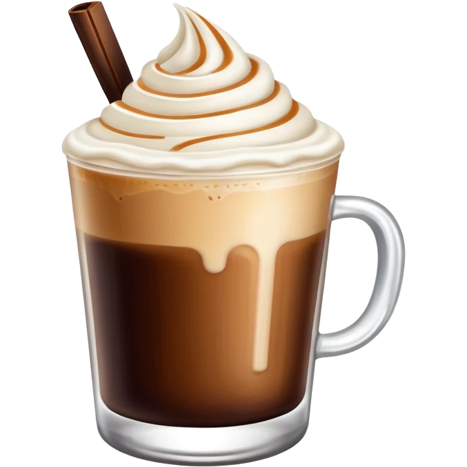 Iced Irish cream coffee  emoji