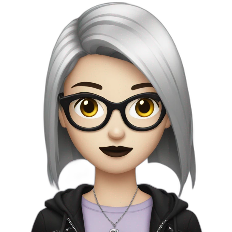 Mall goth girl emoji