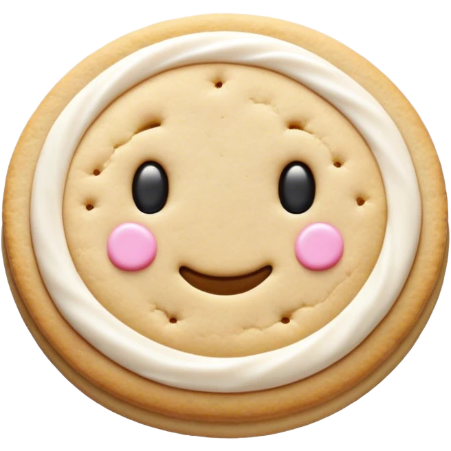 realistic sugar cookie emoji