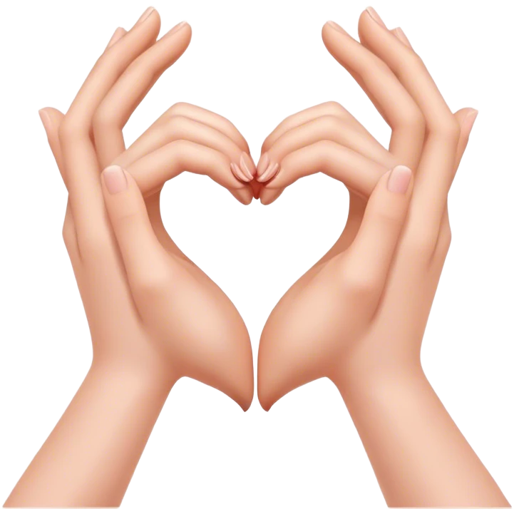 Hands making a heart emoji