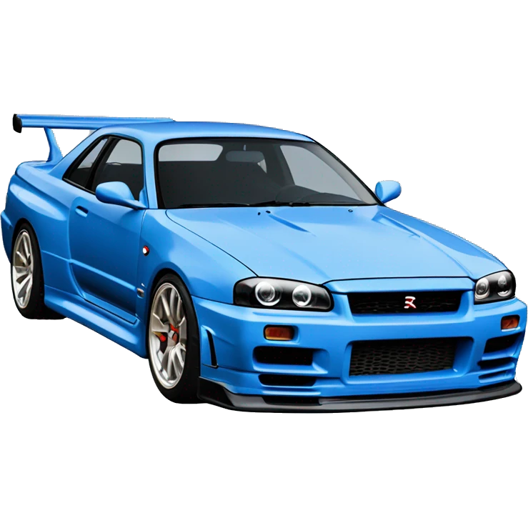 Nisan skyline r34 blue emoji